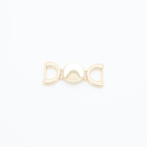 Conector de cadena de metal dorado