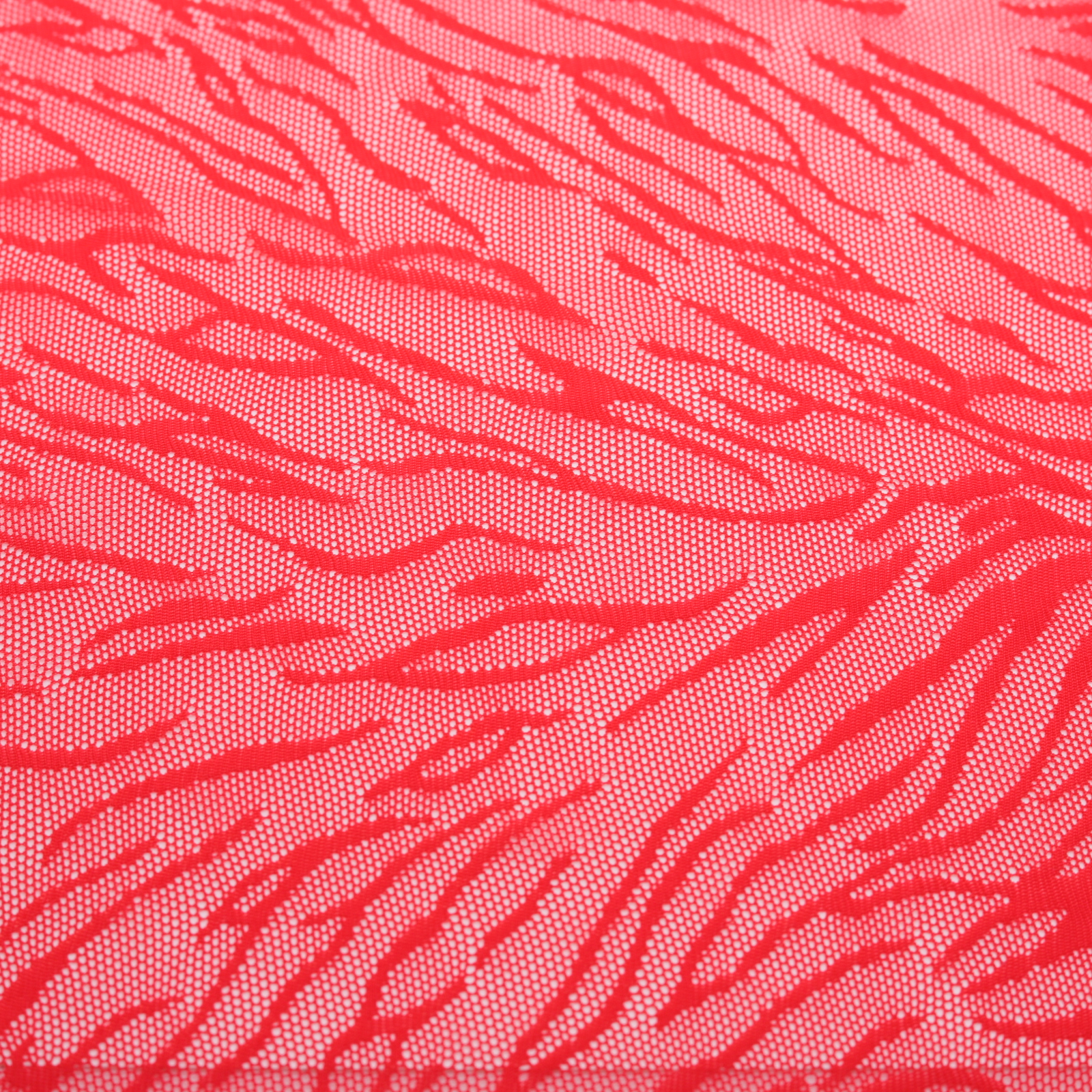 Red patterned lace