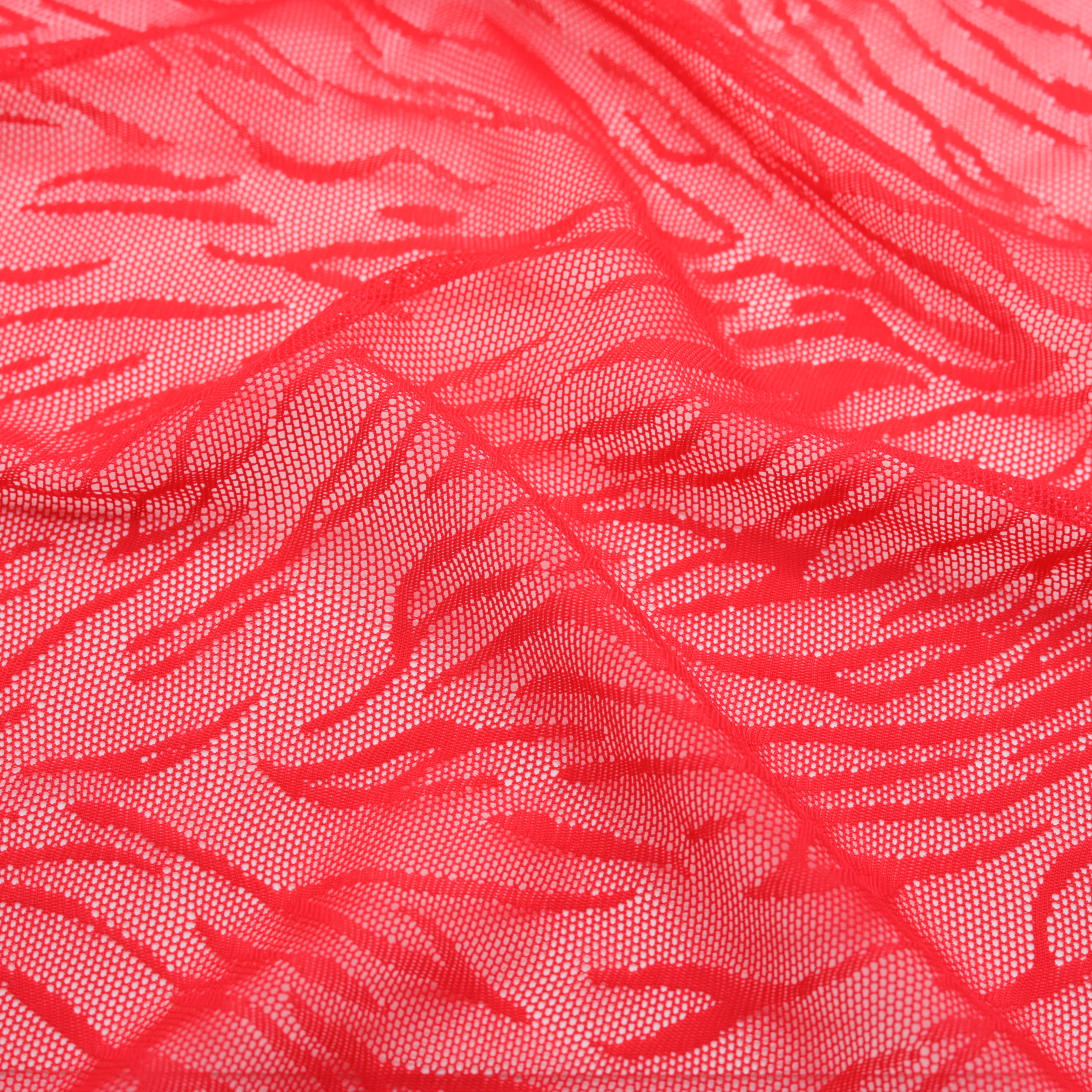 Red patterned lace