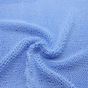 Blaues Relief-Frottee