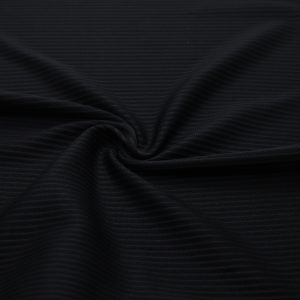 Jacquard feine schwarze Streifen