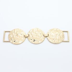 Cadena de conexión textil de metal dorado para bikini y bañador
