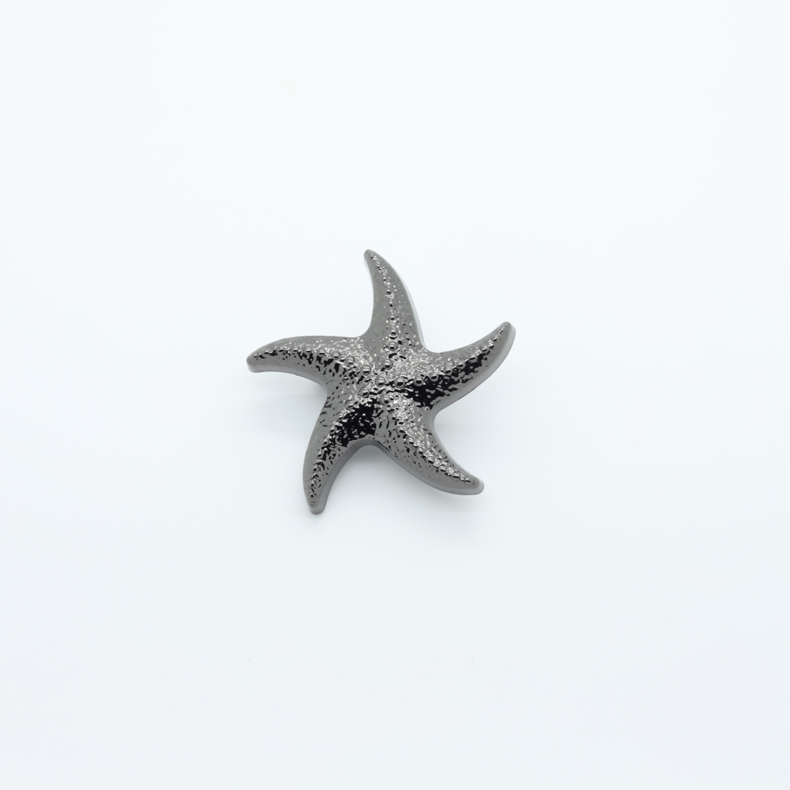 Muschelförmige Metallschlaufe Stahlgrau