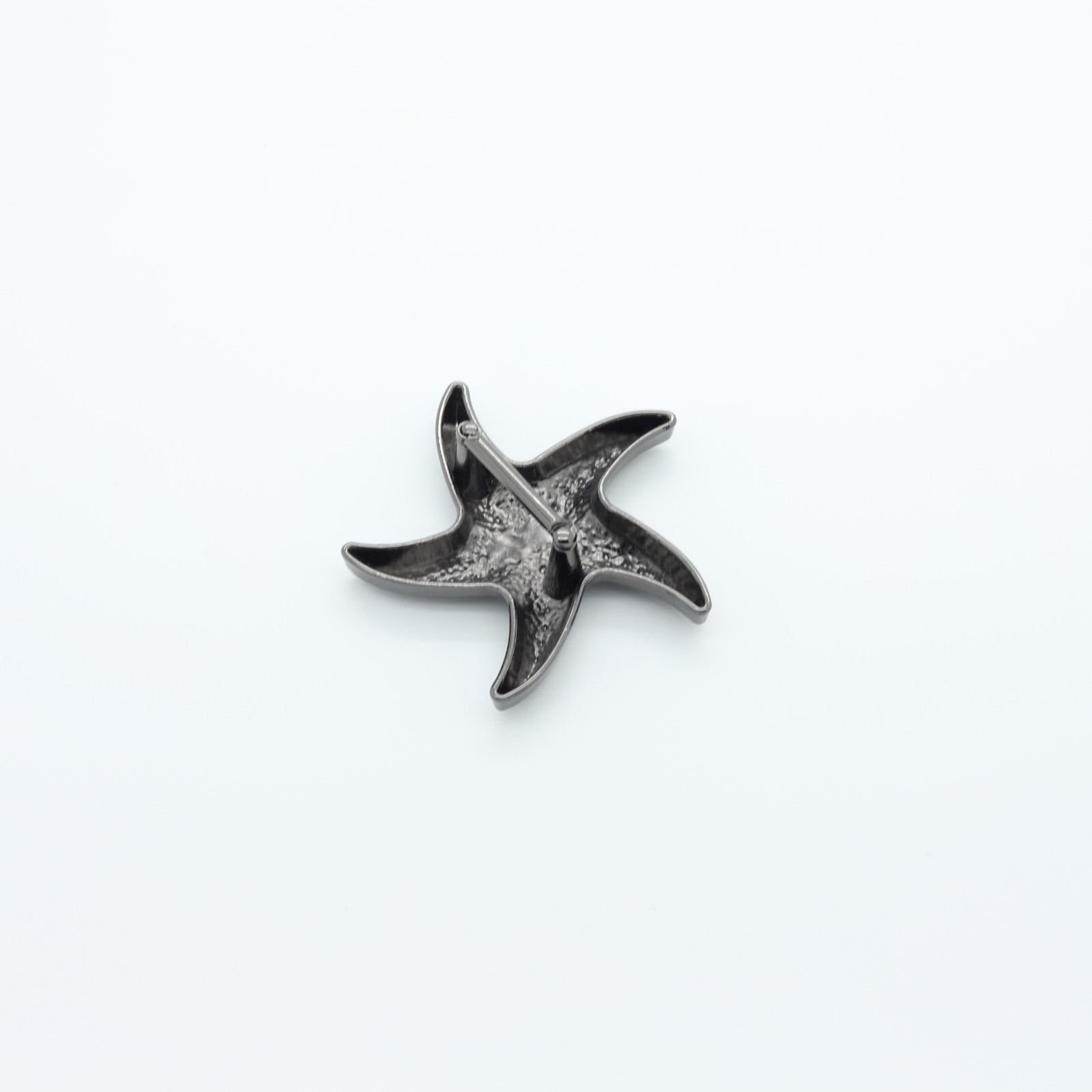 Muschelförmige Metallschlaufe Stahlgrau