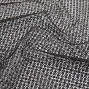 Maille Jacquard résille noire 95GSM certifiée OEKO-TEX®