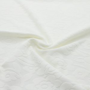 Maille Jacquard Texturée Fleurs