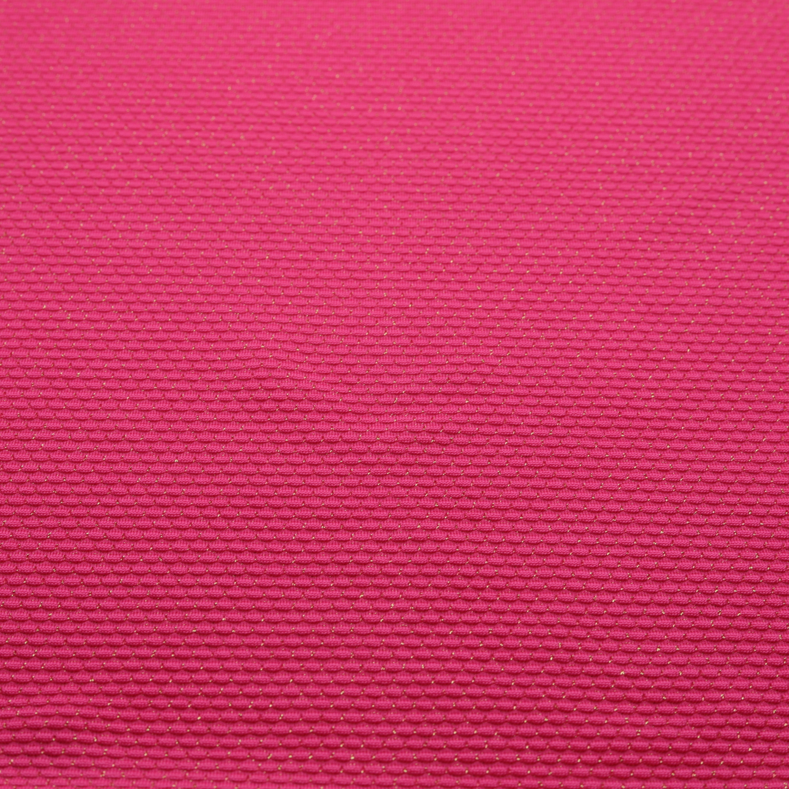 Maille jacquard texturée or/rose