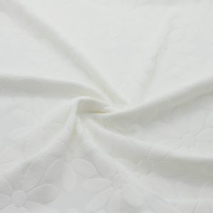 Tissu Maille Jacquard Fleurs
