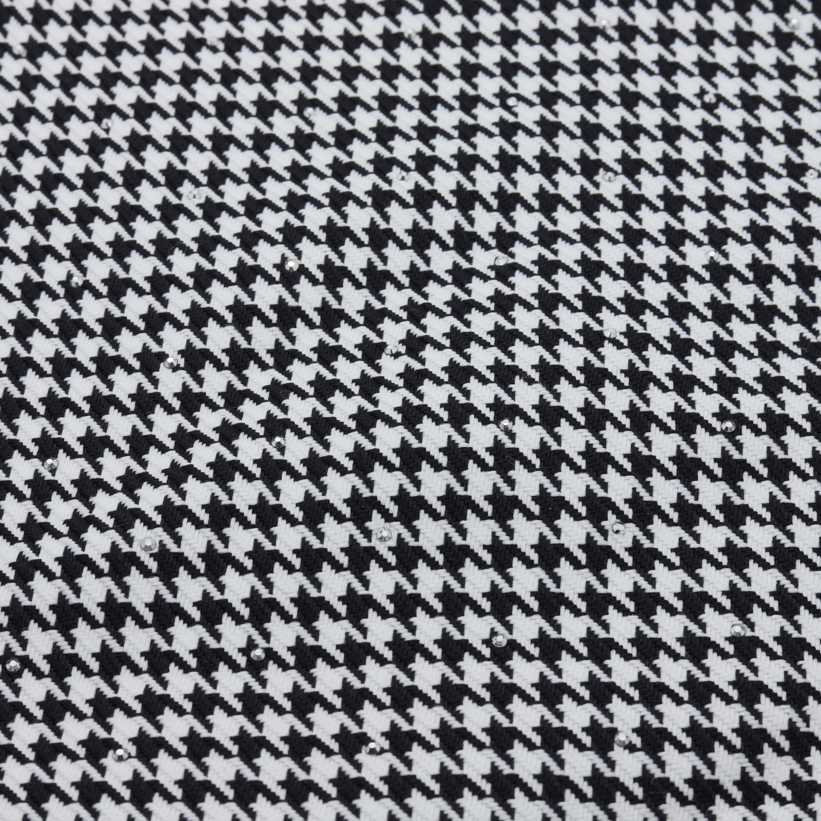 Tissu maille jacquard pied-de-poule