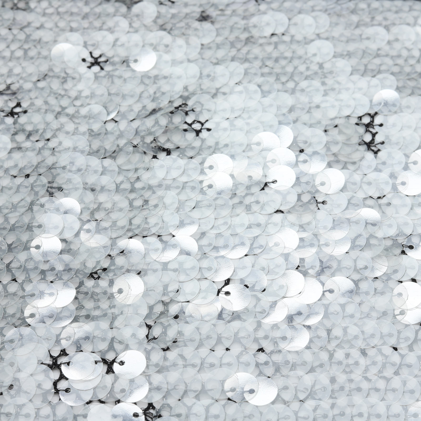 Tissu à sequins transparents