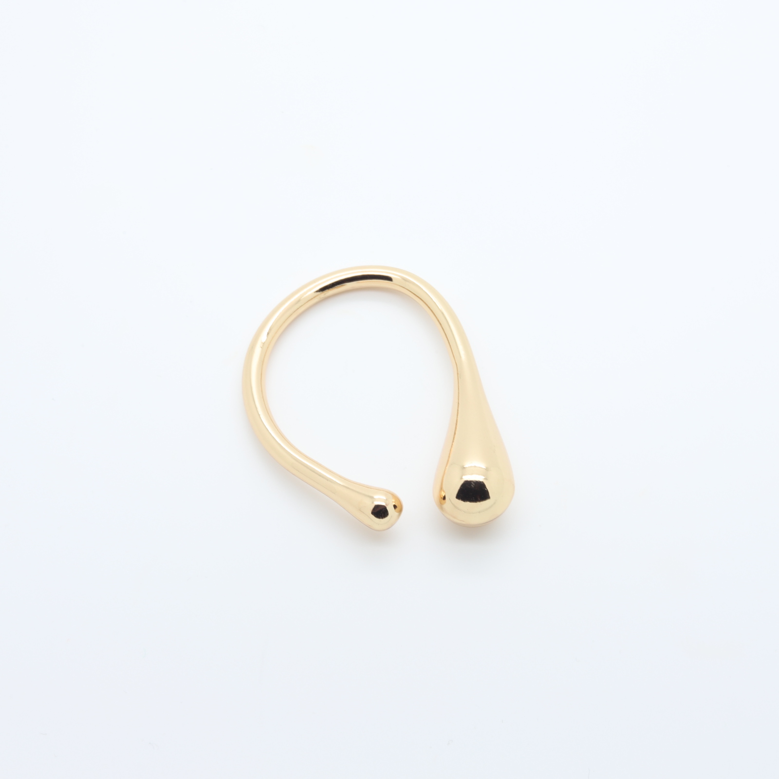 Separador de metal dourado em forma de U