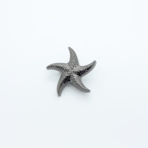 Steel Grey metal seashell loop