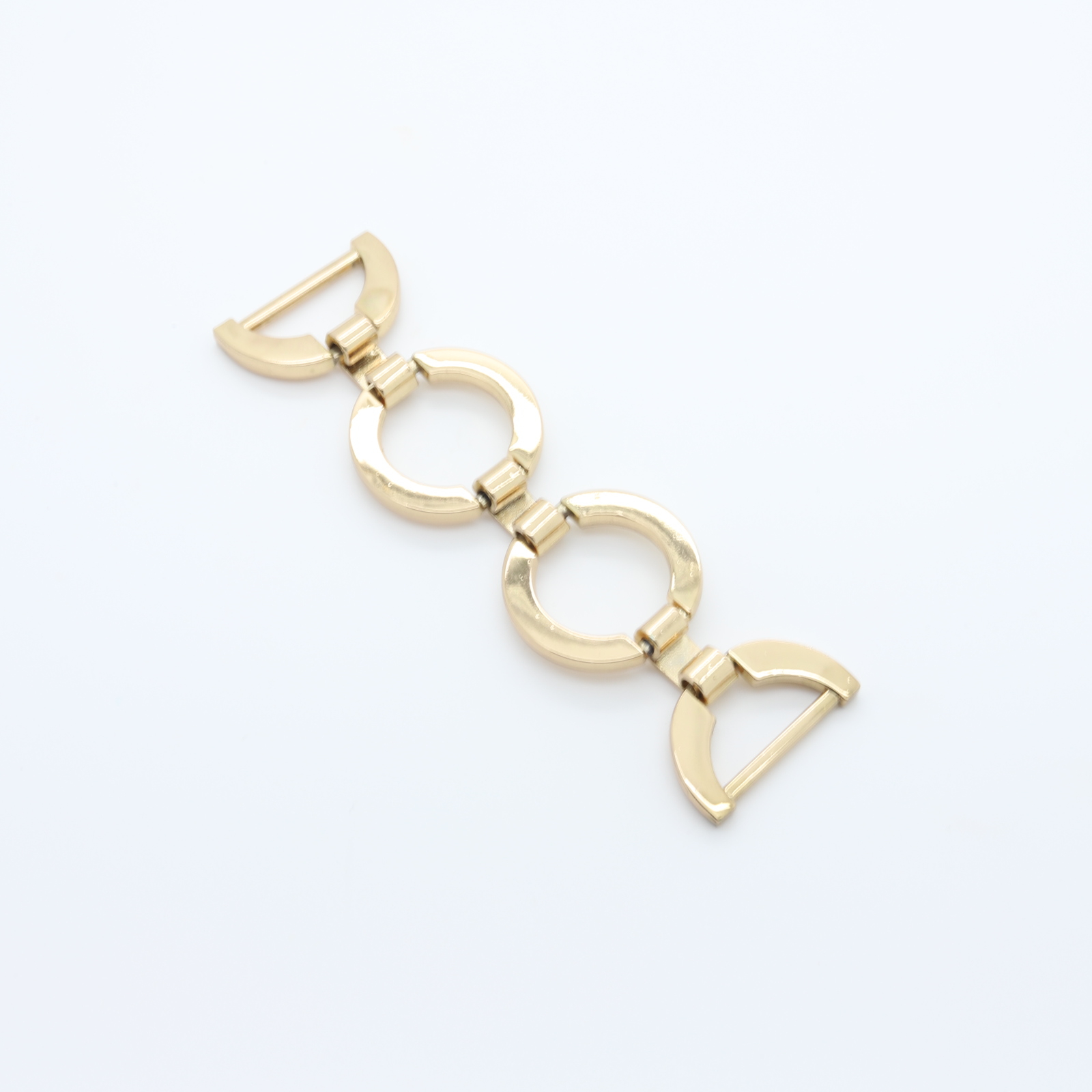 Corrente de ligação têxtil em metal dourado para biquínis e fatos de banho