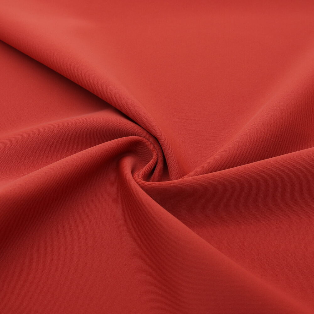 Intense orange lycra matte stretch fabric