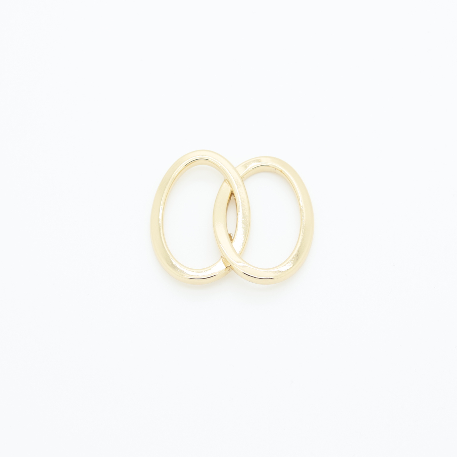 | D'YRSAN double connector buckle in gold-plated metal