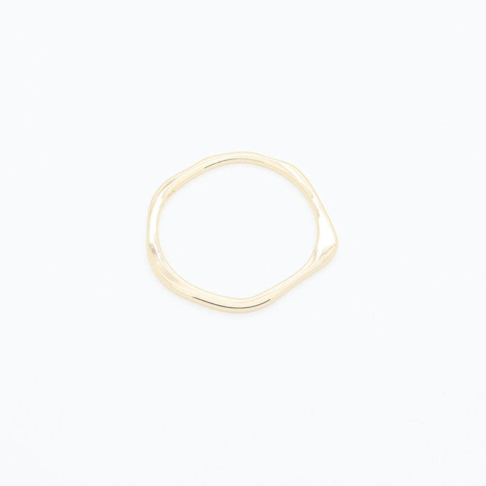 Boucle connecteur en métal doré 40 mm