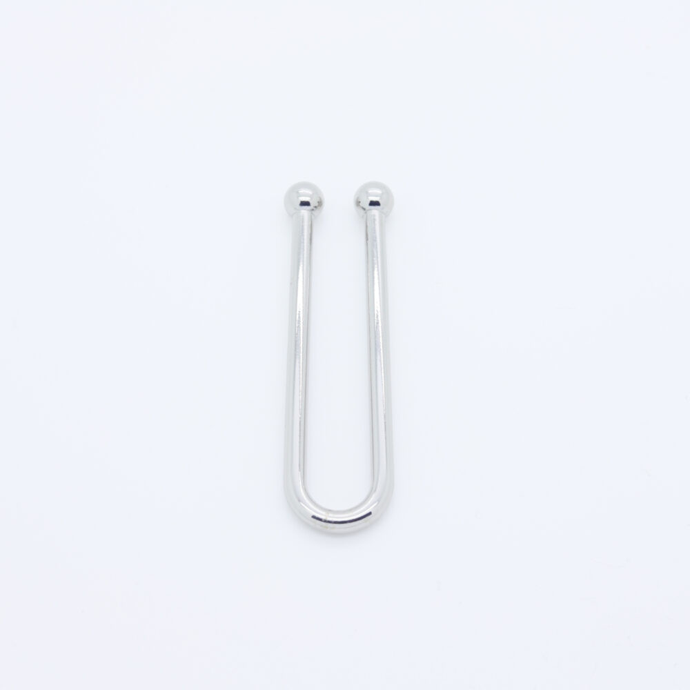 U-shaped silver metal divider 62 mm