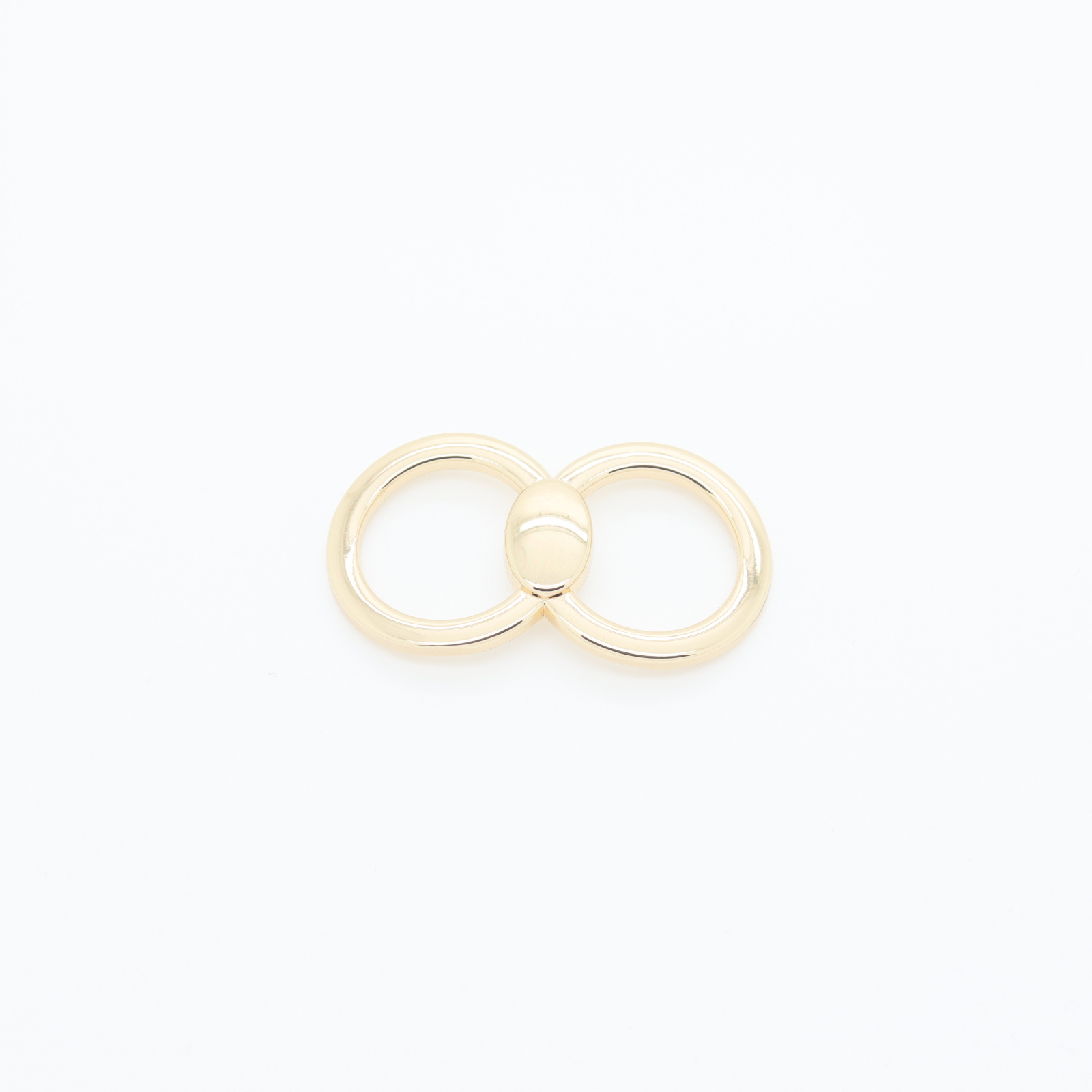 | D'YRSAN double connector buckle in shiny gold-plated metal