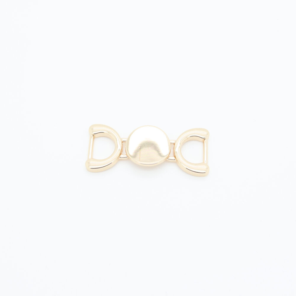 Connettore a catena in metallo placcato oro 5x2,2 cm