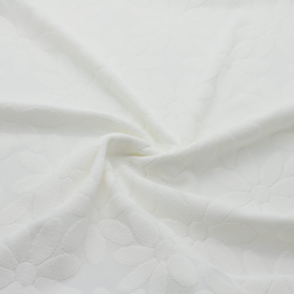Tissu en maille jacquard à imprimé floral, mercerie D'YRSAN