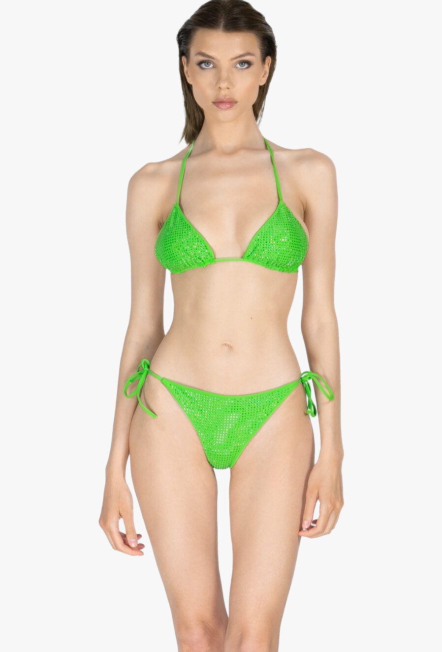 | Monaco - Bikini vert à strass | D'YRSAN