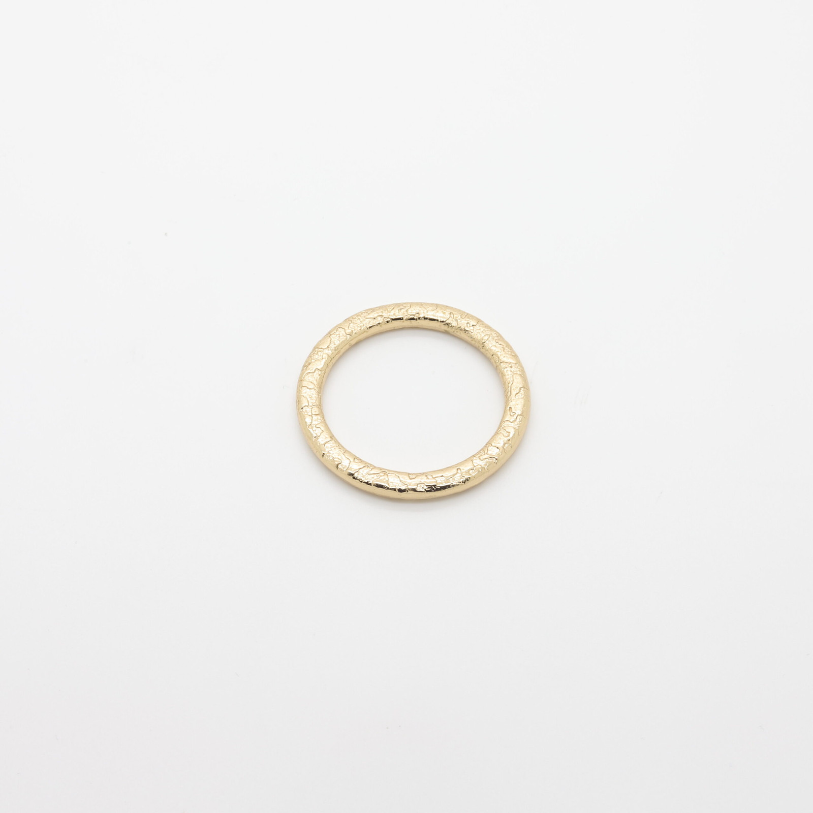 Anillo conector redondo de metal dorado | D'YRSAN Anillo conector redondo de metal dorado