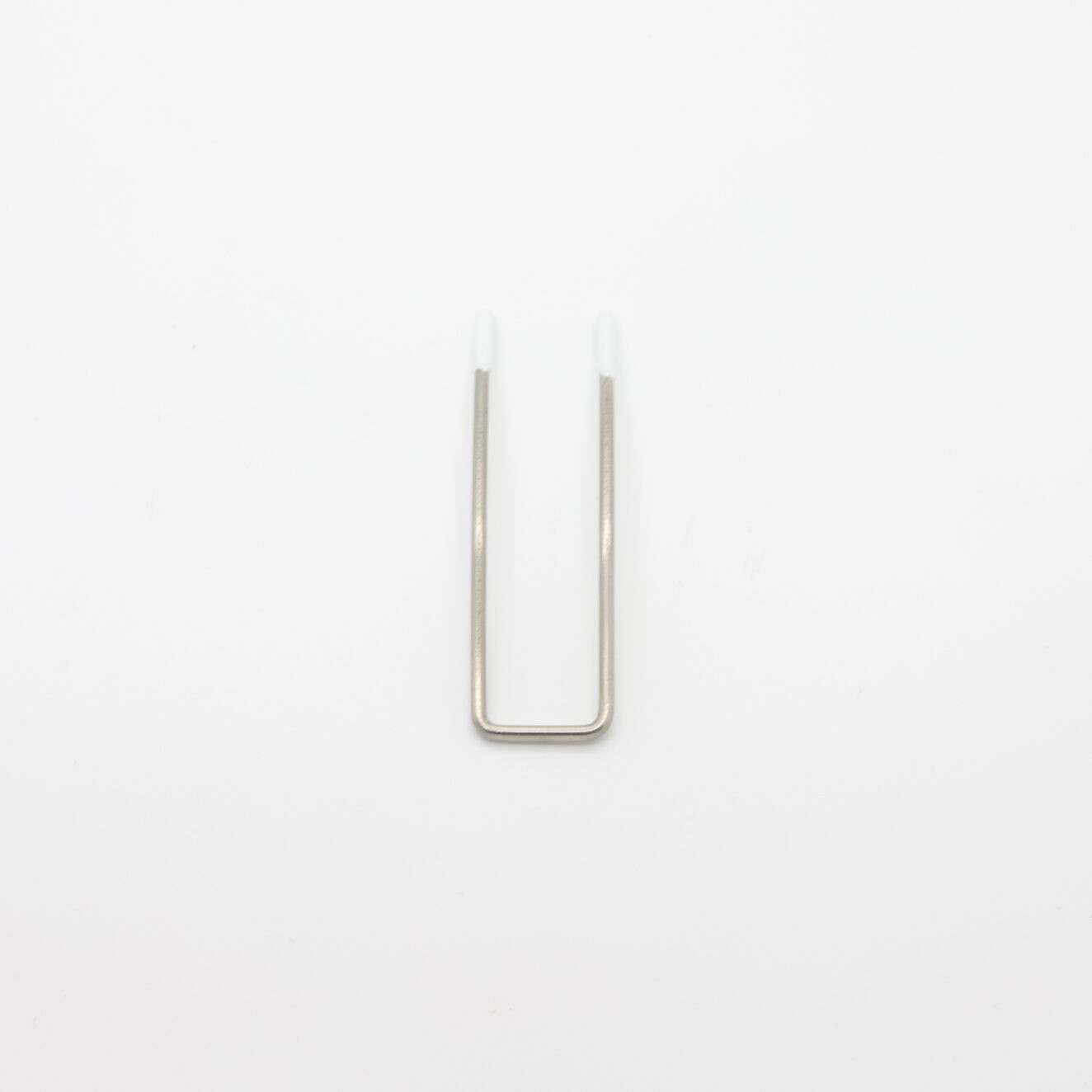 U-shaped silver-plated metal divider with nylon end caps