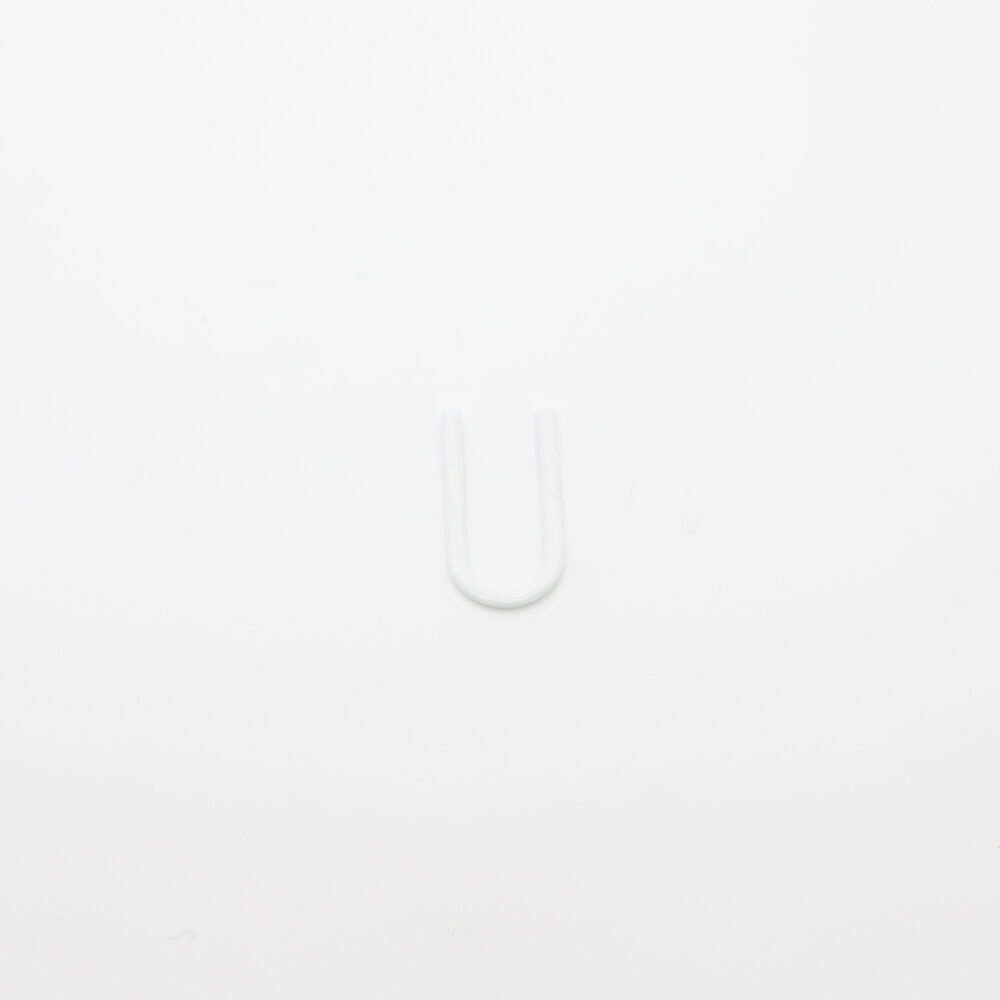 Separador en forma de U de metal/nylon blanco