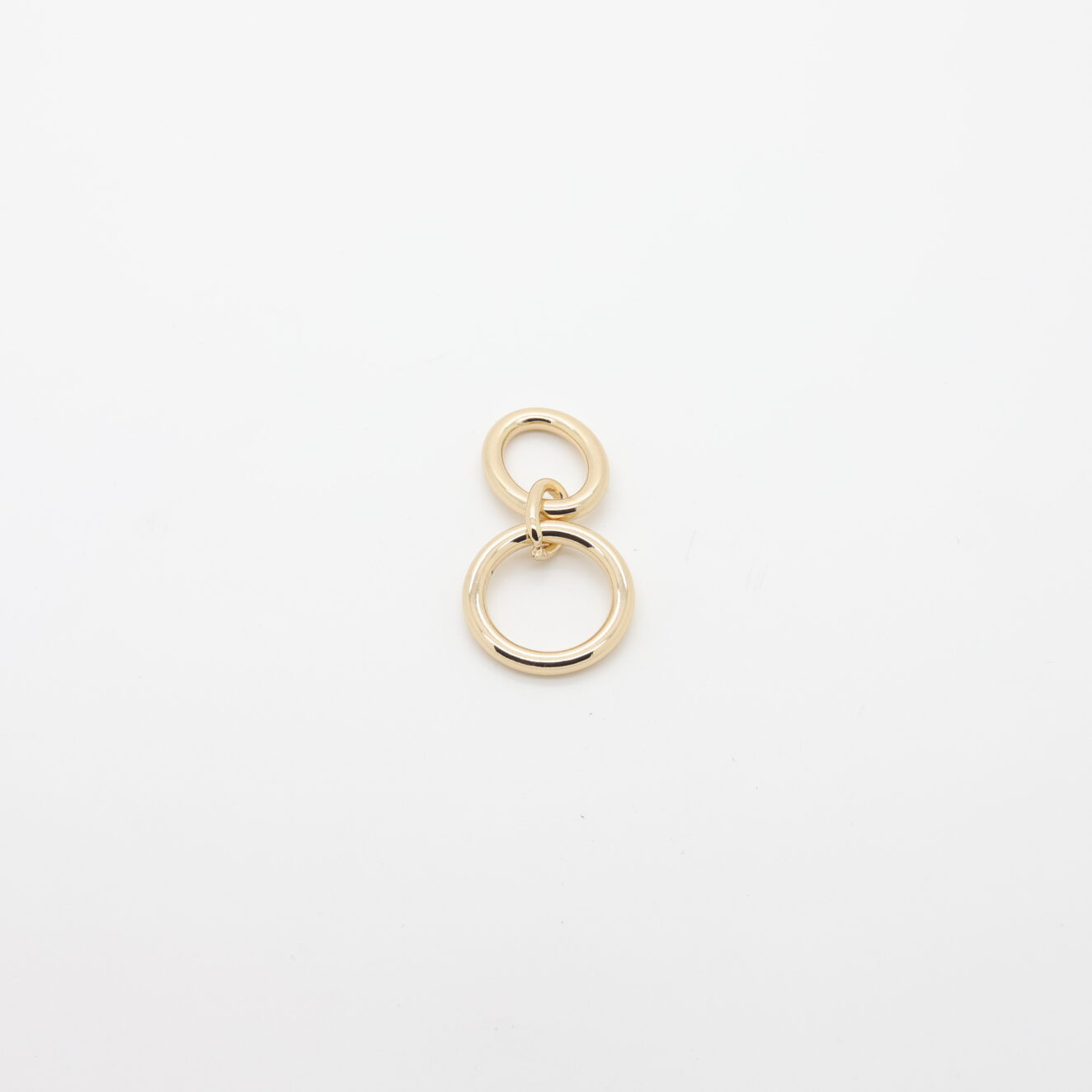 Double-ring gold-plated metal connector