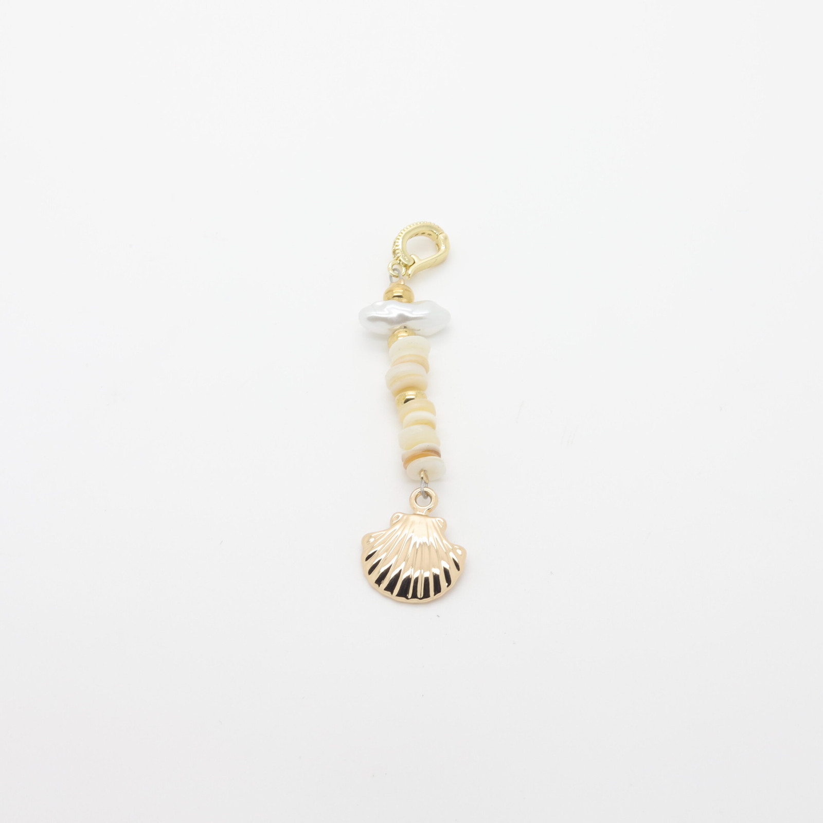Gioiello per costume da bagno placcato oro con conchiglia | D'YRSAN Gioiello da bagno con conchiglia d'oro