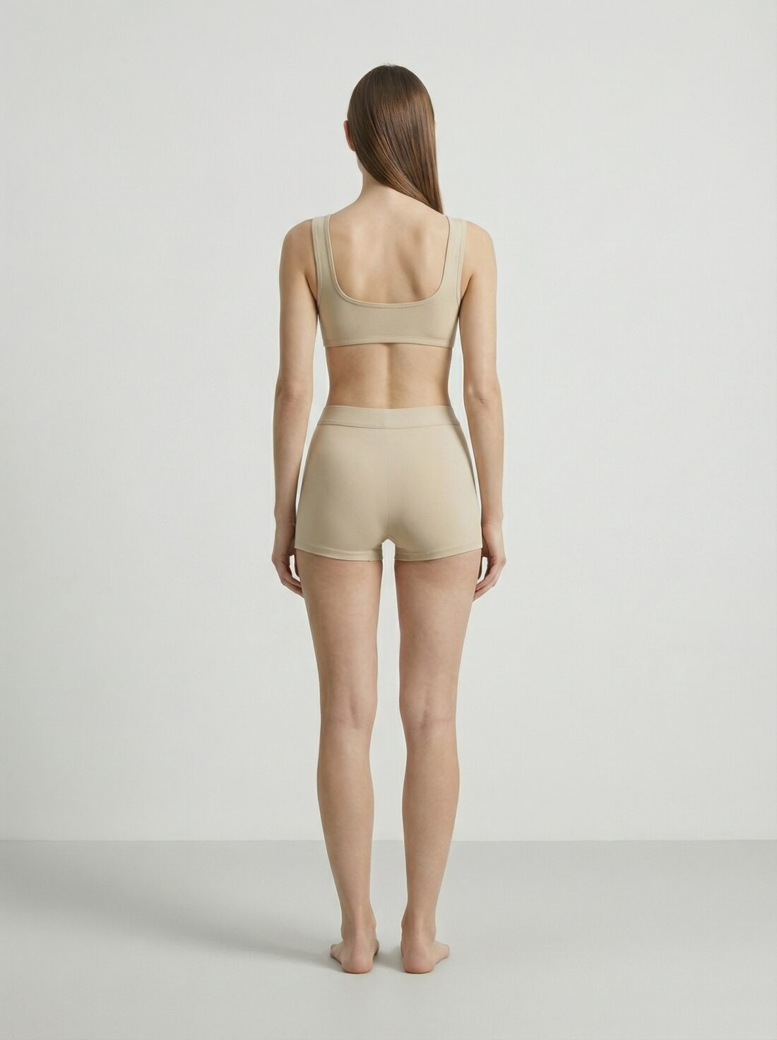 DYSW-203 Ensemble brassière col carré et shorty