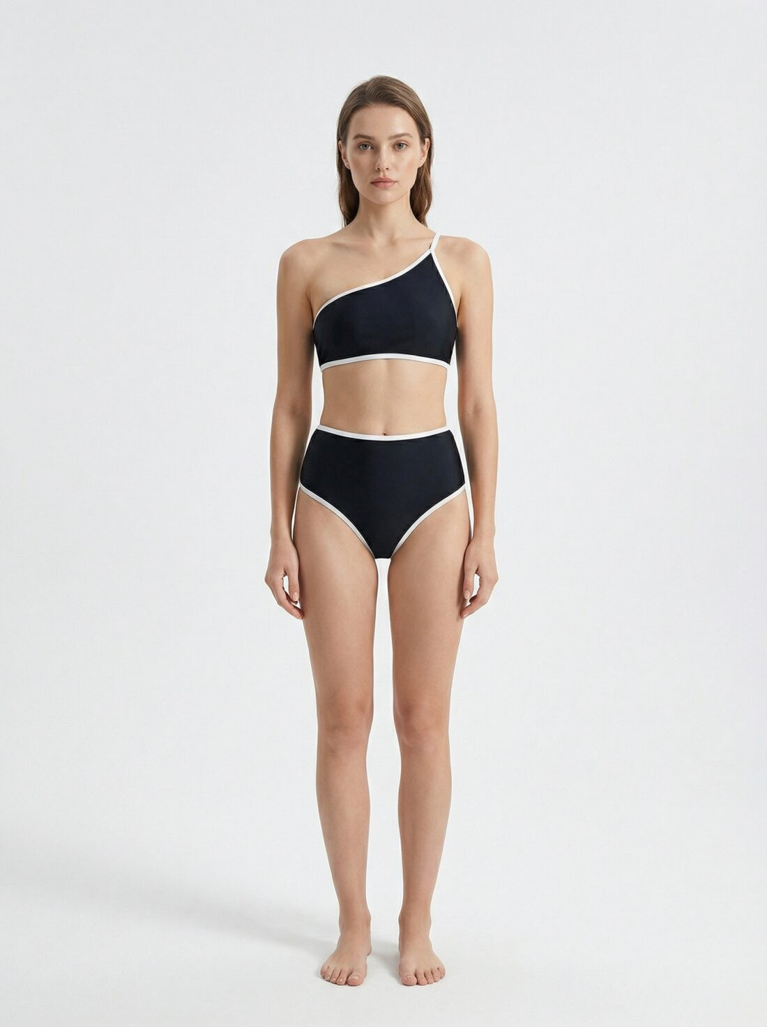 DYSW-205 Bikini asymétrique à biais contrastant