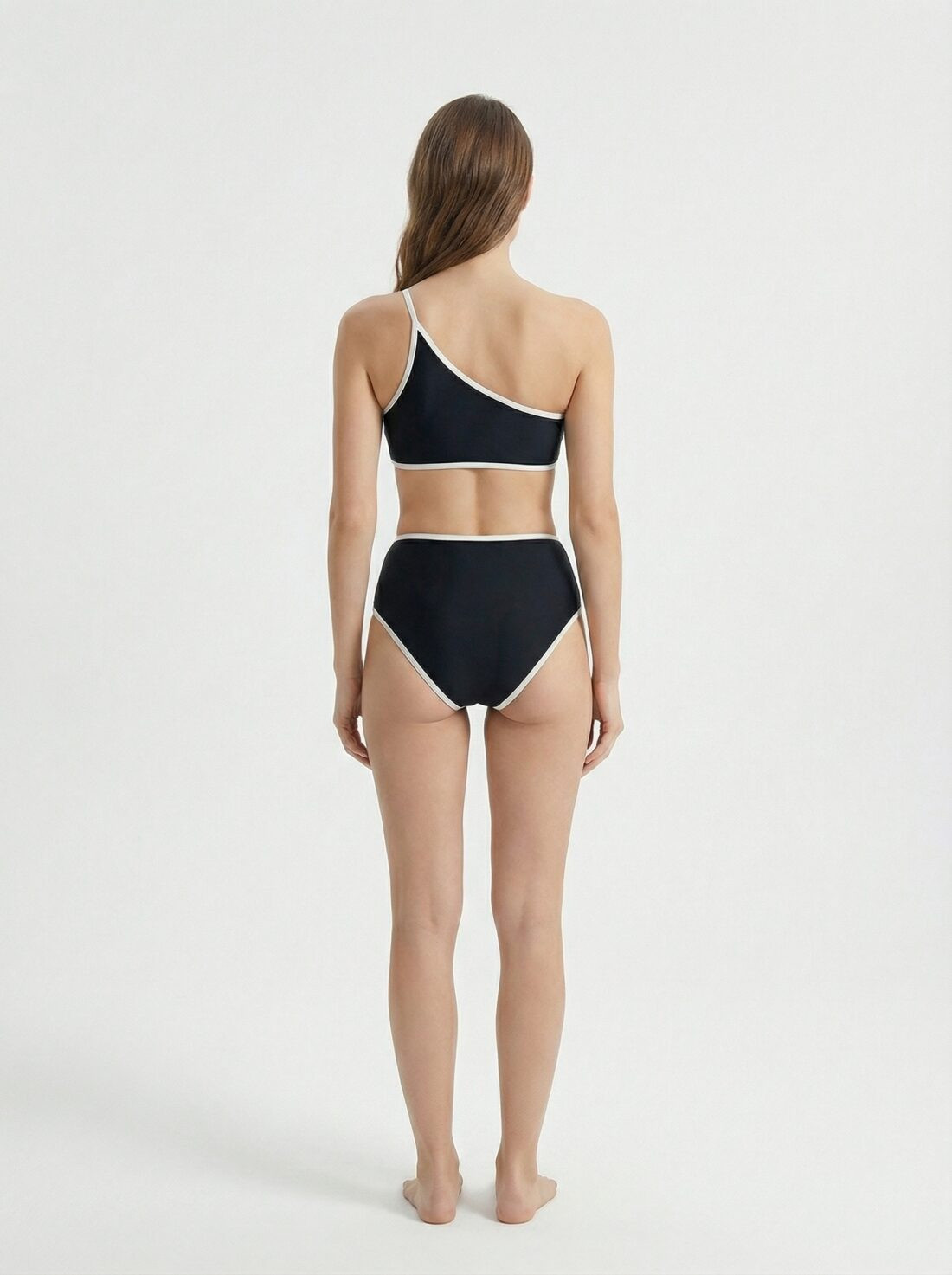 DYSW-205 Bikini asymétrique à biais contrastant