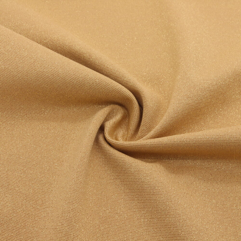 Tessuto Lurex metallizzato oro elasticizzato
