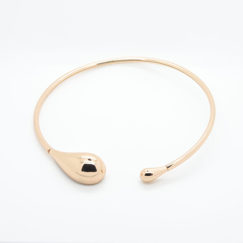 Collana con connettore a coppia in metallo placcato oro