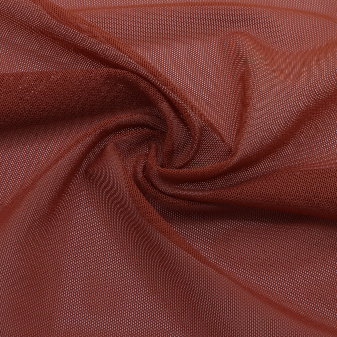 Lightweight, breathable recycled orange mesh - 50M roll | D'YRSAN Lightweight, breathable recycled orange mesh fabric