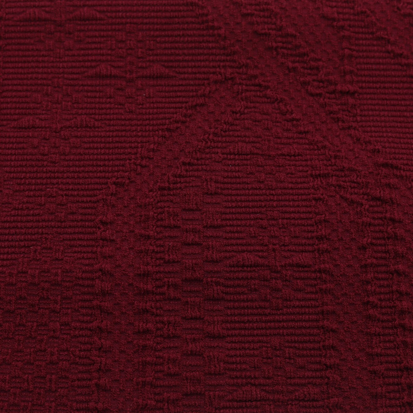 Red textured stretch jacquard fabric - 50M roll | D'YRSAN Red textured stretch jacquard fabric