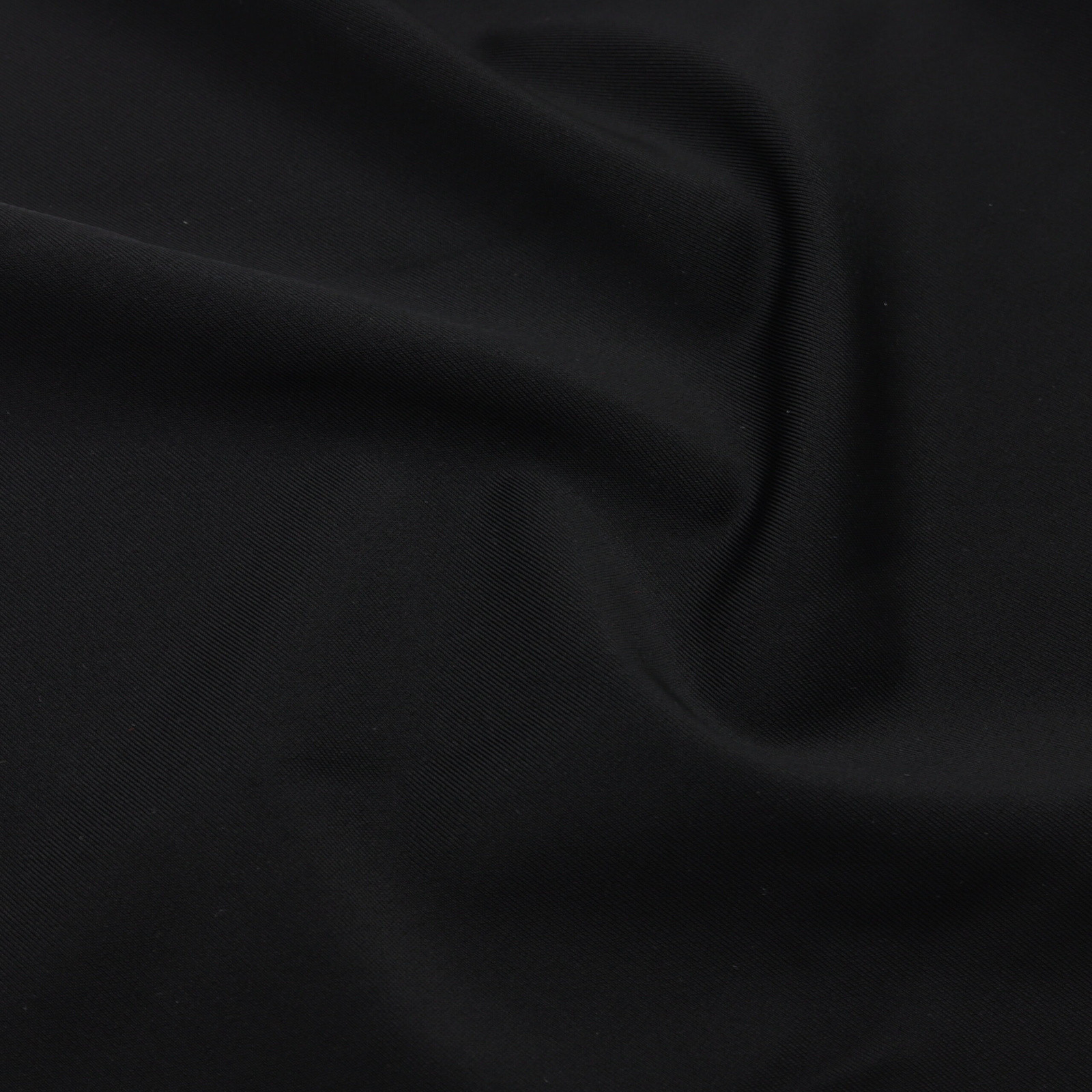 Black stretch microfiber fabric satin effect - Roll 50M | D'YRSAN Black stretch microfiber fabric with a satin finish — 50M roll - D'YRSAN haberdashery