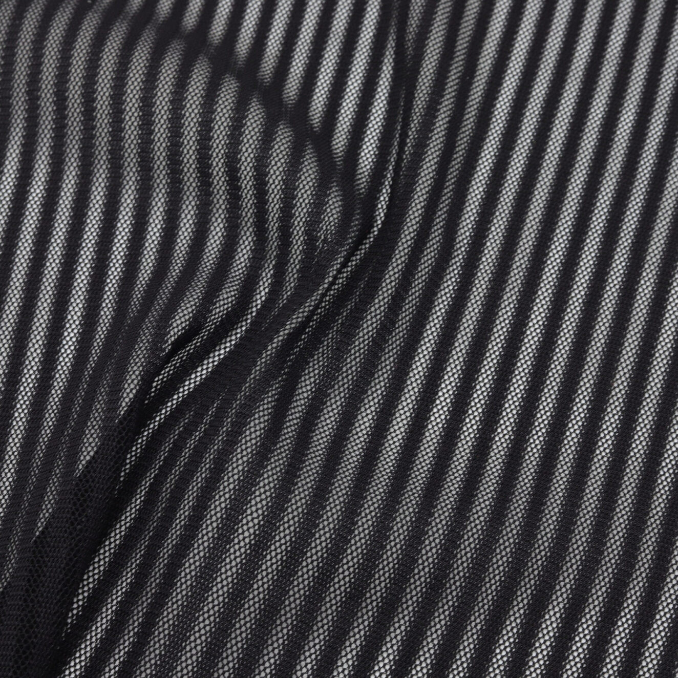 Lightweight black stretch striped jacquard fabric - 50M roll | D'YRSAN | Jacquard Striped Black Lightweight Stretch Fabric - 50M Roll | D'YRSAN