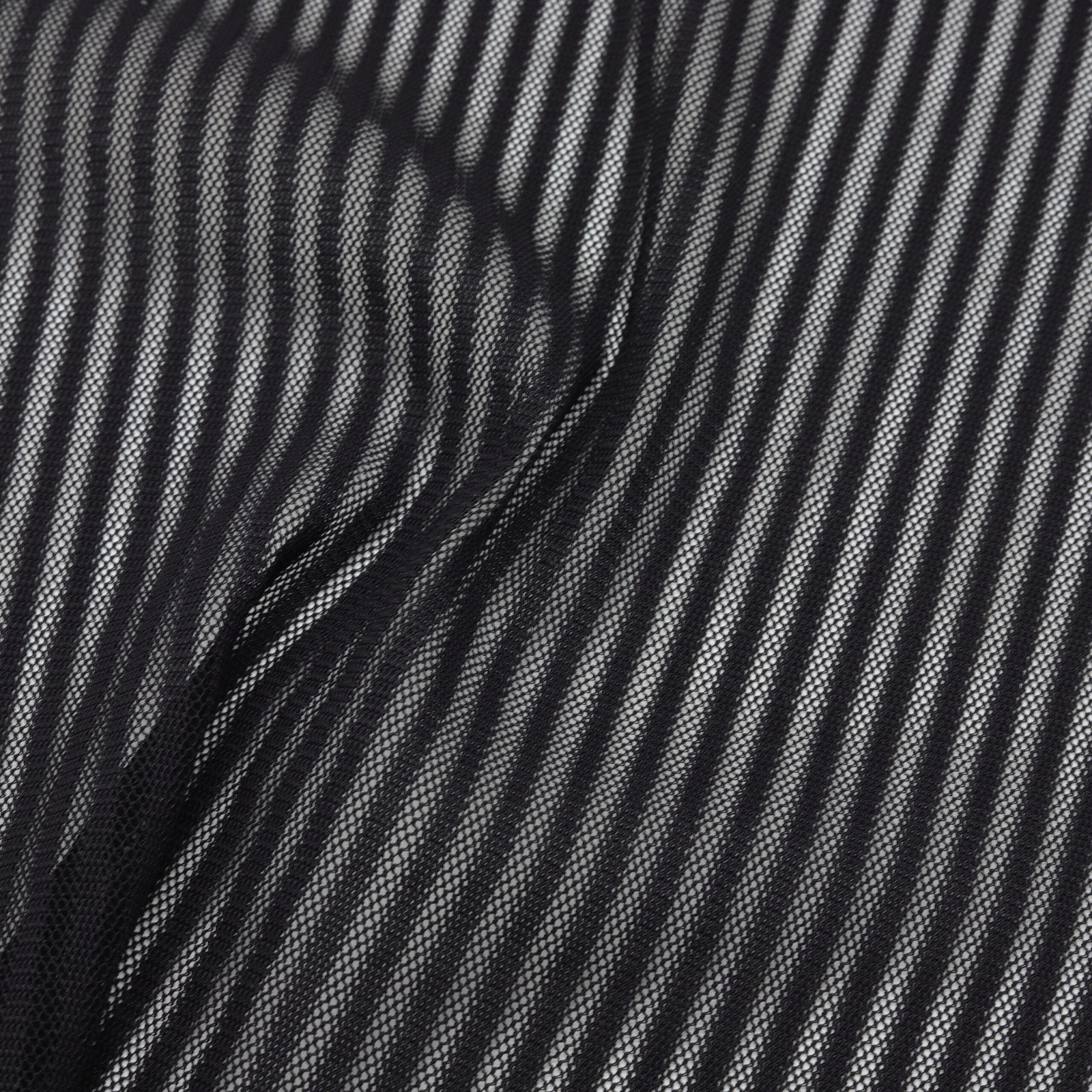 Lightweight stretch black striped jacquard fabric — 50M roll - D'YRSAN haberdashery