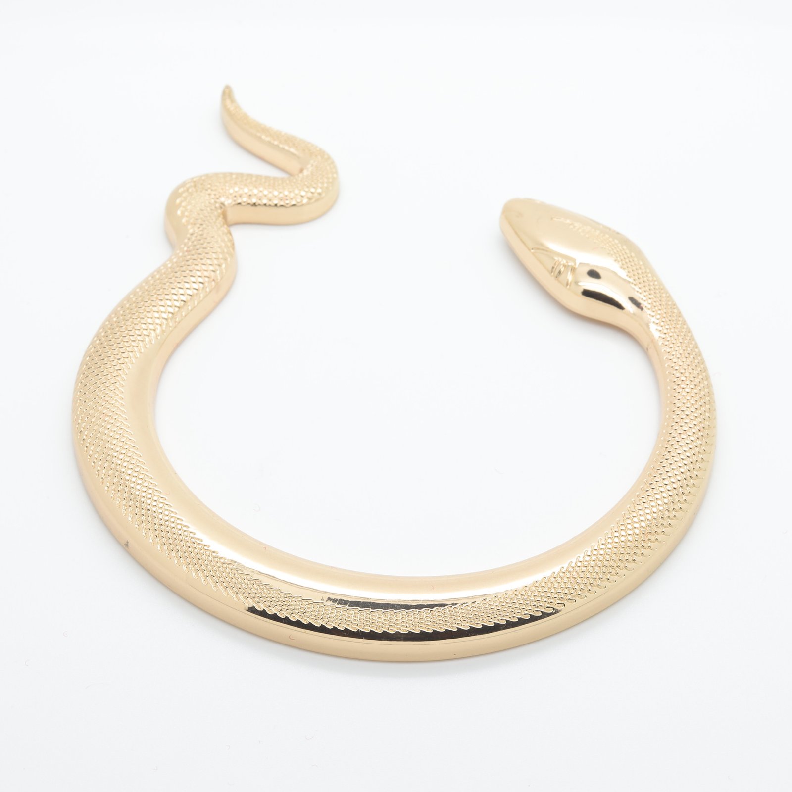 Torque serpent en métal doré | D'YRSAN | Torque serpent en métal doré | D'YRSAN