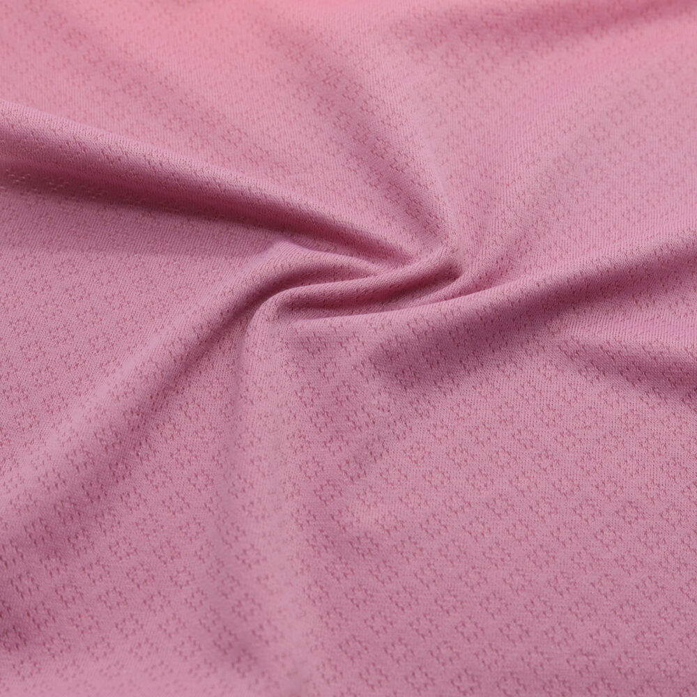 Maille jacquard extensible rose (rouleau 50 m), mercerie D'YRSAN