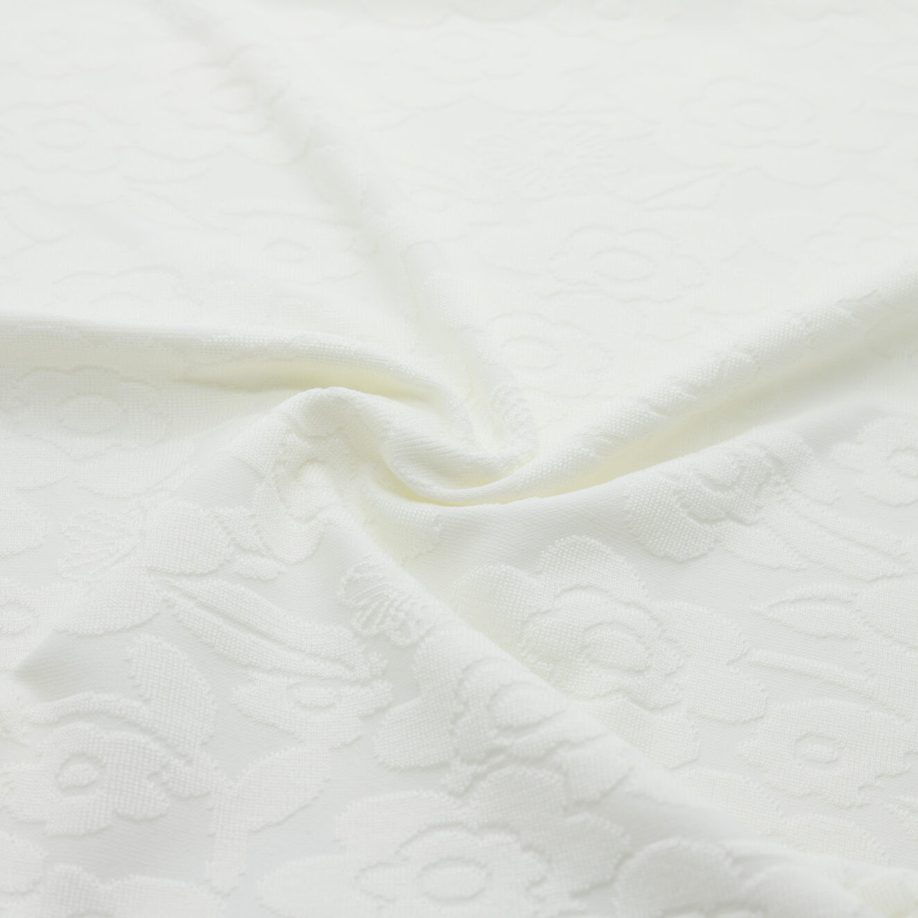 Textured jacquard fabric with floral motifs - 50M roll | D'YRSAN Textured floral jacquard fabric