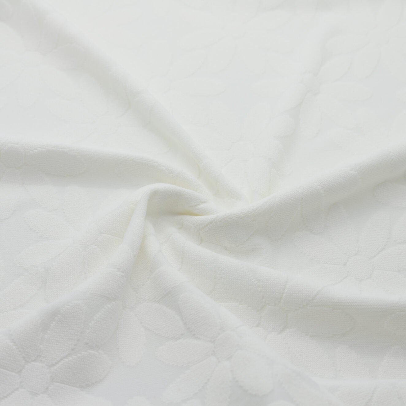 Floral print jacquard knit fabric - 50M roll | D'YRSAN Floral-print jacquard knit fabric