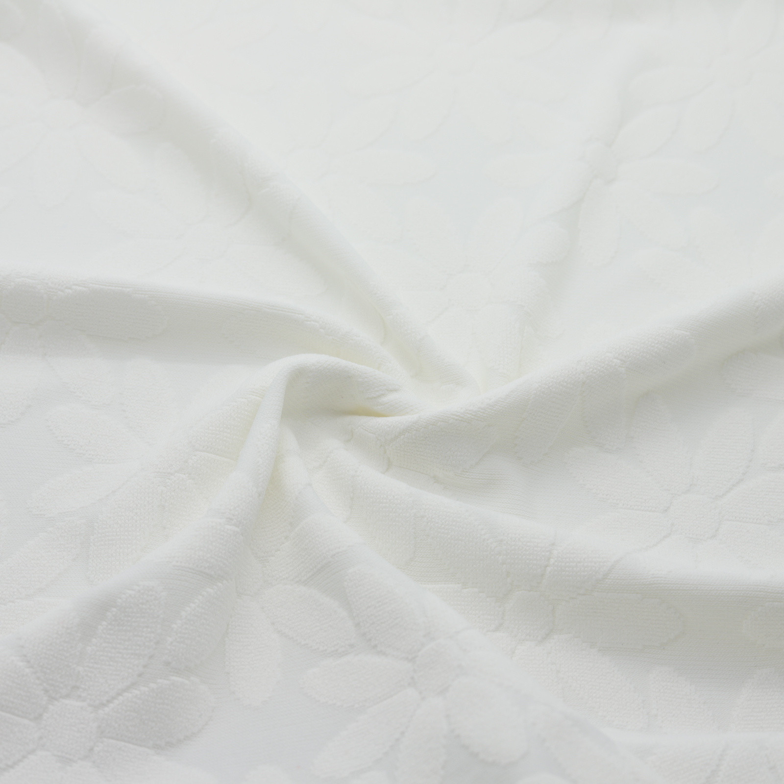 Tecido de malha jacquard com estampado floral