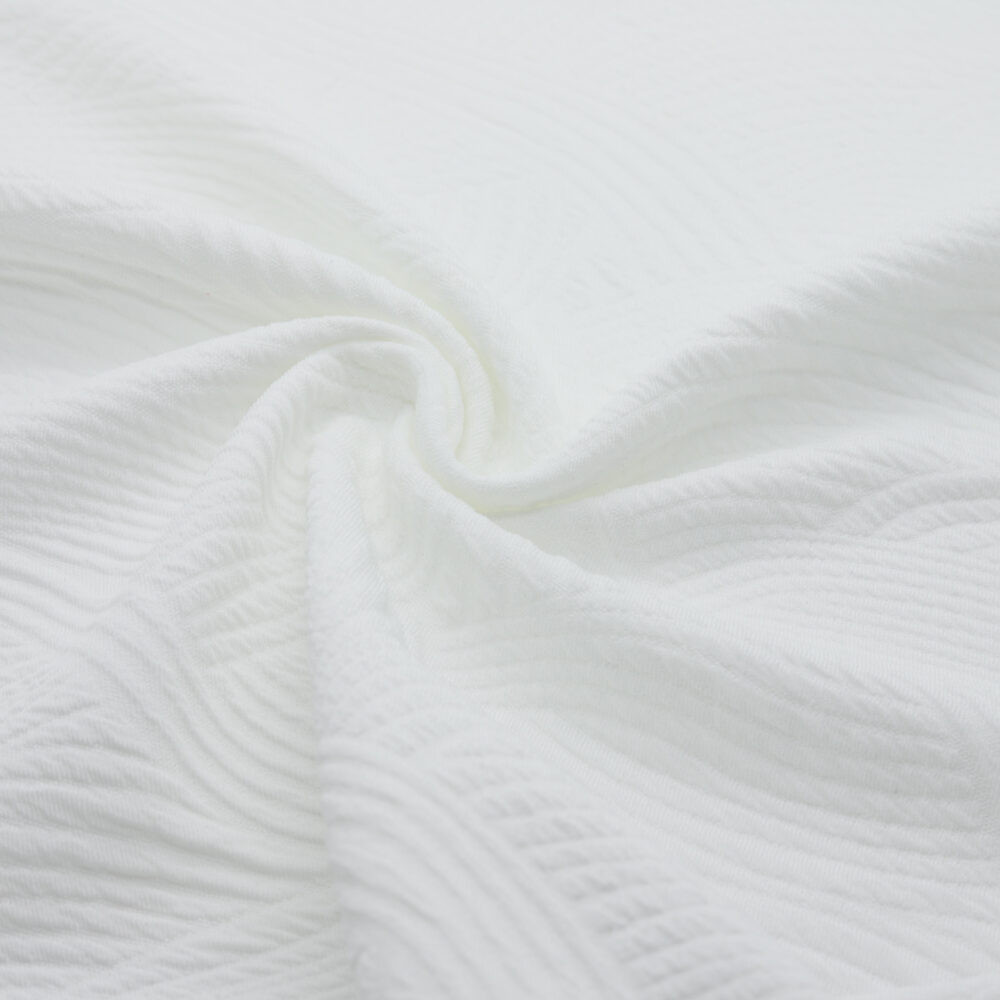 Jacquard texturé extensible épais à motifs ondulés (rouleau 50 m), mercerie D'YRSAN