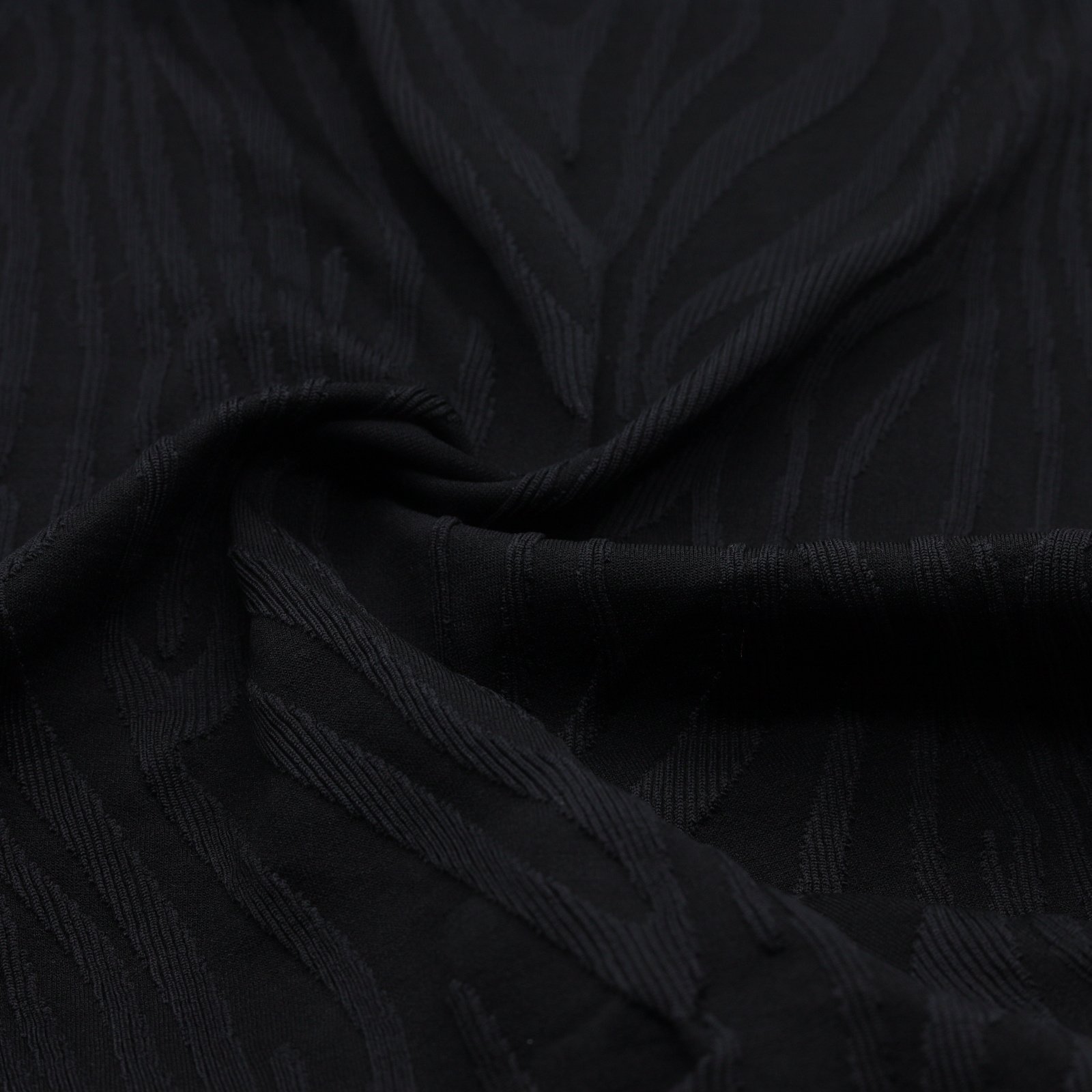 Tissu en maille jacquard motif zèbre