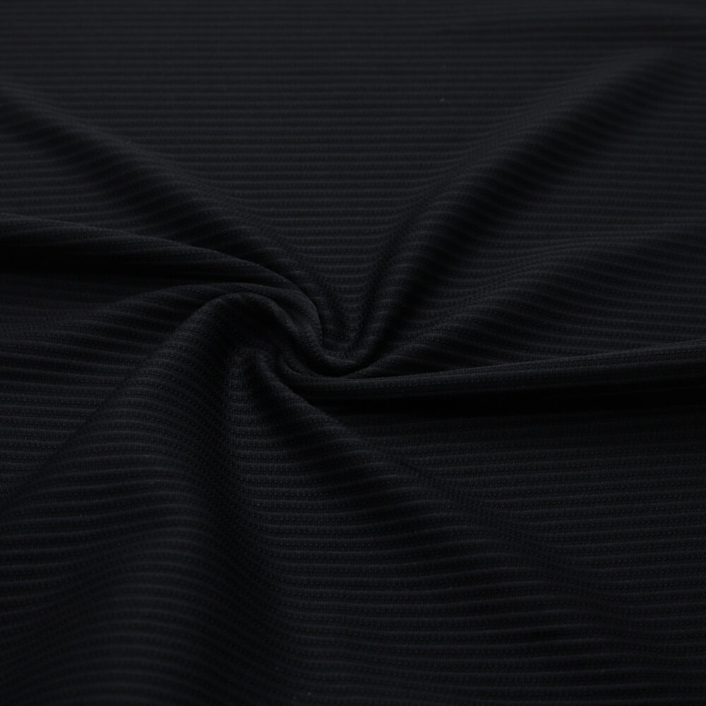 Jacquard fines rayures noires (rouleau 50 m), mercerie D'YRSAN