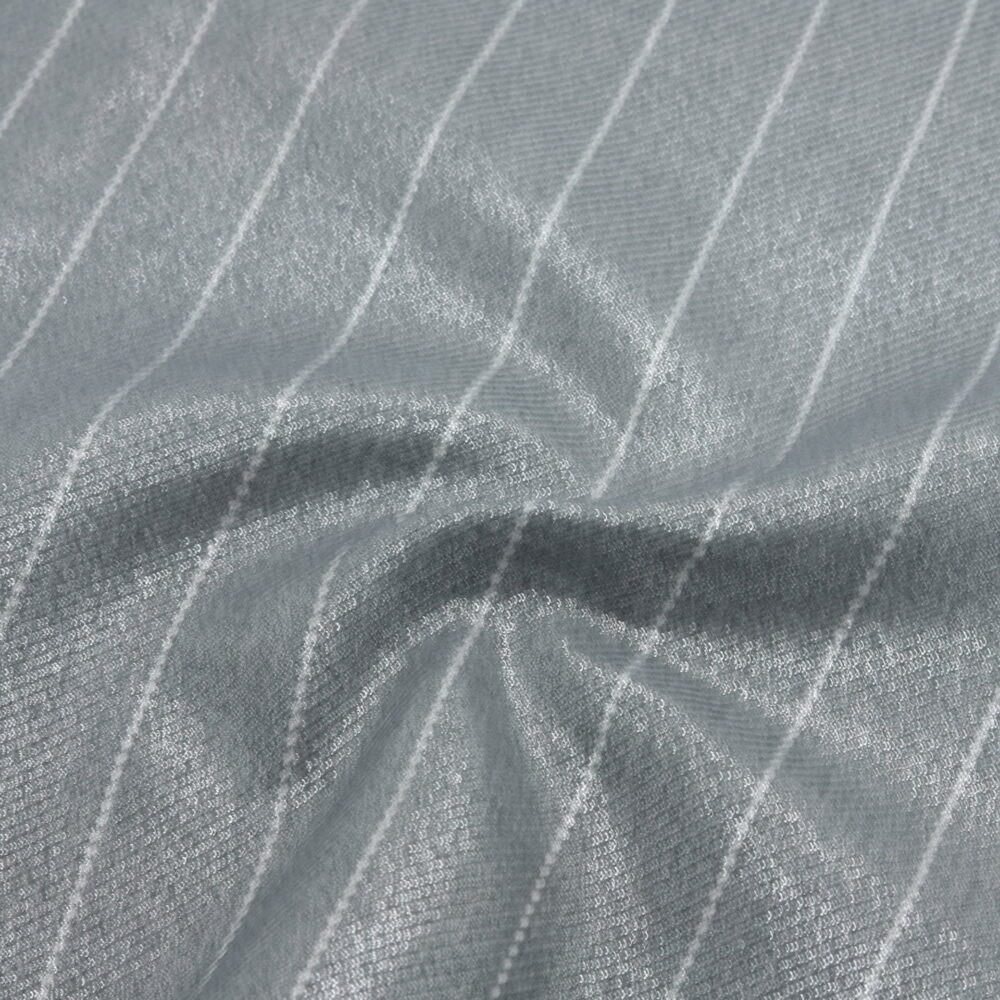 Tissu tailleur gris et argenté