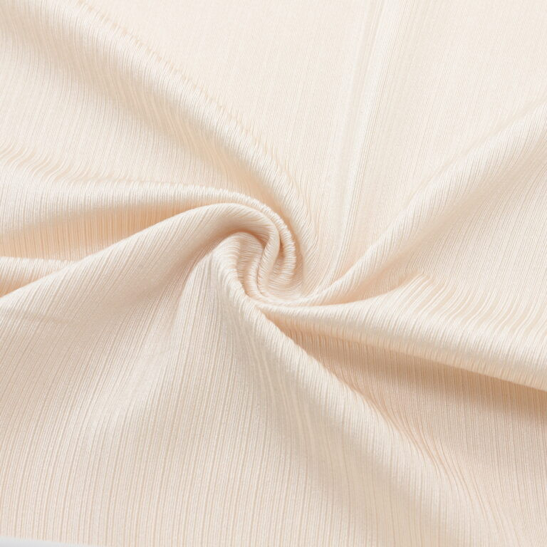 Tejido de poliéster elástico color beige